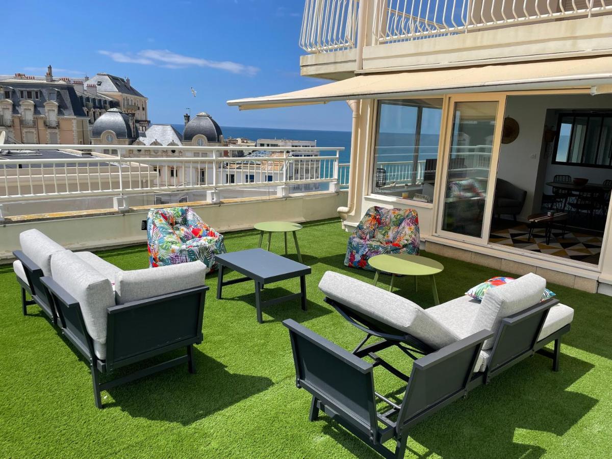 T3 Bis - 4 Etoiles Rooftop Et Vue Mer - Bellevue Biarriz Exterior foto